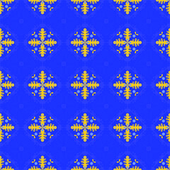 Garden Nature Seamless Pattern Floral Background Damask Aboriginal Ornament Art