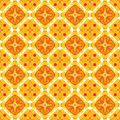 Garden Nature Seamless Pattern Floral Background Damask Aboriginal Ornament Art