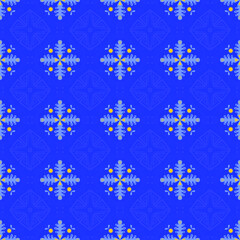 Garden Nature Seamless Pattern Floral Background Damask Aboriginal Ornament Art