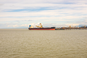 Fototapeta premium A deep water port outside Vancouver, Canada.