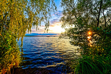 Sonnenuntergang am Steinhuder Meer.Aufenthalt am Steinhuder Meer 