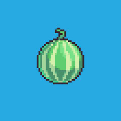 Fully editable pixel art vector illustration cartoon watermelon for game development,
graphic design, poster and art.