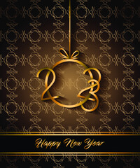 Fototapeta na wymiar 2023 Happy New Year background for your seasonal invitations, festive posters, greetings cards.