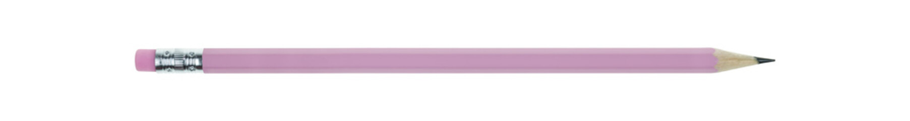 Pink pastel pencil isolated on white background with clipping path.