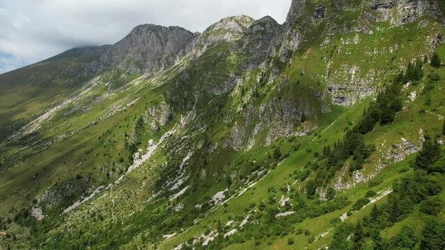 The Krn mountains in Slovenia are part of the Julian Alps in the north-western part of the country, in the municipality of Kobarid. Kobarid has been inhabited since prehistoric times.