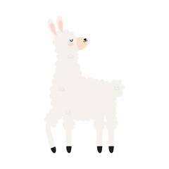 glad llama illustration