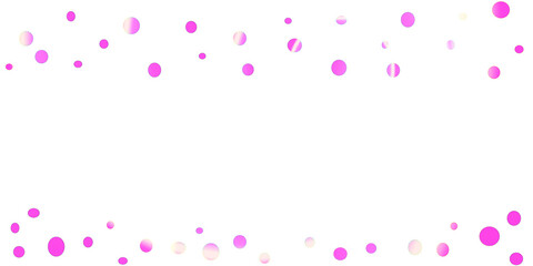 白背景にピンクの丸形の背景素材