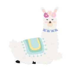 sweet llama illustration