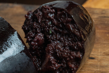 cow's blood sausage to eat