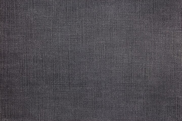 Fototapeta na wymiar dark gray linen cotton fabric. textured pattern background. high resolution image.