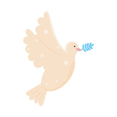 dove with olive branch