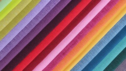 Colorful background, A stack of colorful fabric.