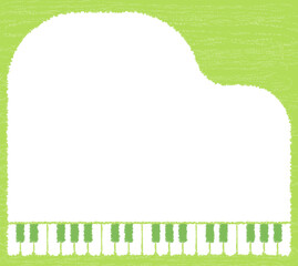 手書き風のピアノフレーム