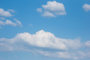 Naklejka na ściany i meble white cloud on blue sky