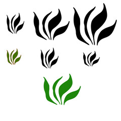 grass icon isolated sign symbol illustration