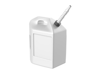 Plastic Jerrycan Oil, Cleanser, Detergent, Abstergent, Liquid Soap, Milk, Juice On White Background. 3d illustration