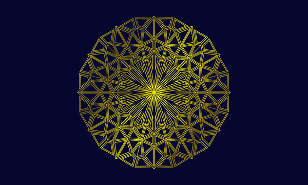 Golden Mandala Design