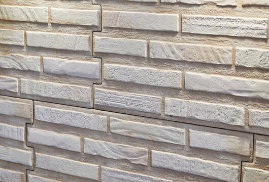 Brick wall in the kitchen background texture in high resolution