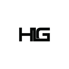 hlg letter original monogram logo design
