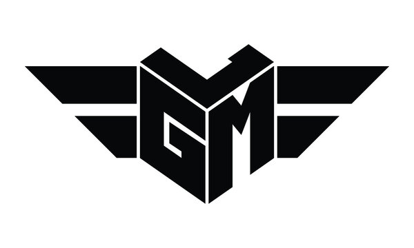 LGM three letter gaming logo in polygon cube shape logo design vector template. wordmark logo | emblem logo | monogram logo | initial letter logo | sports logo | minimalist logo | typography logo |