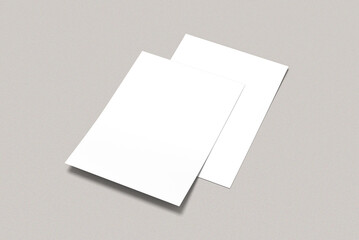 Blank flyer mockup