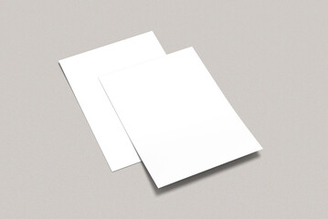 Blank flyer mockup