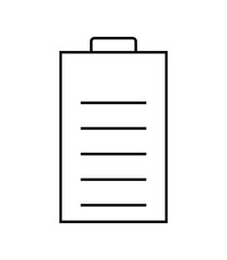 Battery charge indicator icon. Vector illustration.