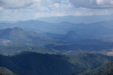 light and shadow of the mountain