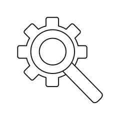 Simple Set of Interface Related Vector Line Icons. Contains such Icons as Settings