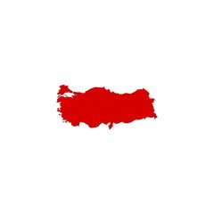 turkey map logo vector template