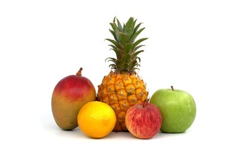 Assortment of fresh healthy fruits