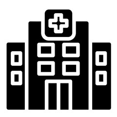 Fototapeta premium hospital glyph icon