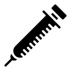 syringe glyph icon