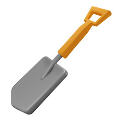 3d illustration Shovel