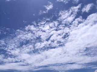 blue sky with clouds