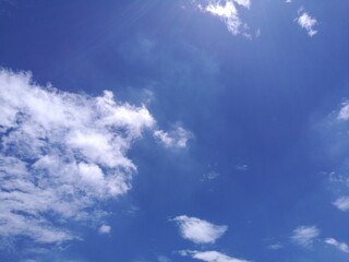 blue sky with clouds