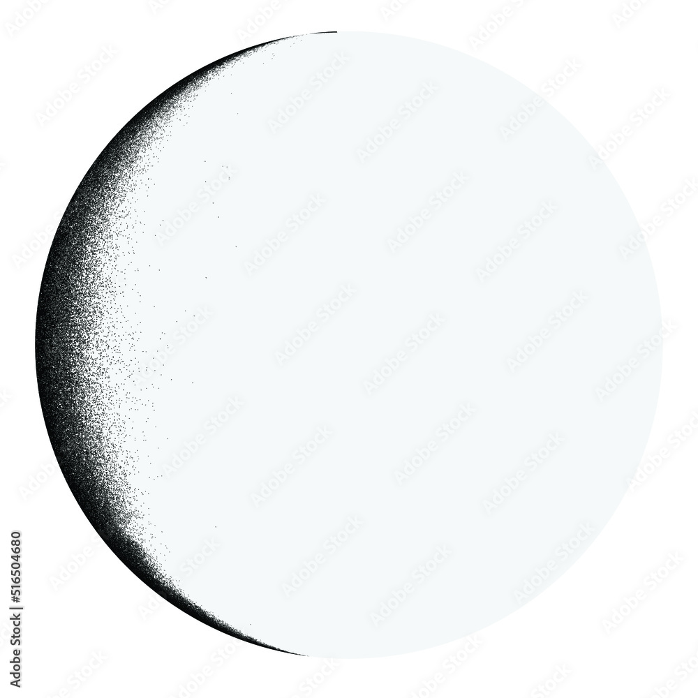 Poster half circle brush stroke border frame . grunge element for your design . moon logo . letter c . disp