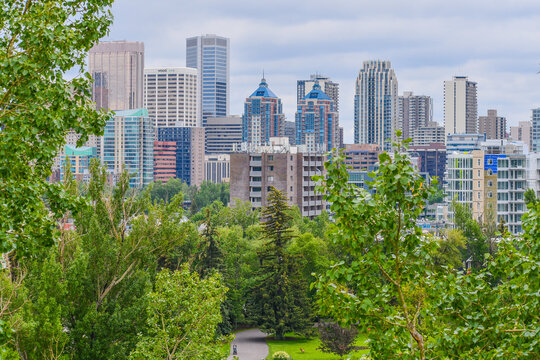 Vista de los edificios del centro de la ciudad de Calgary Canad&aacute;