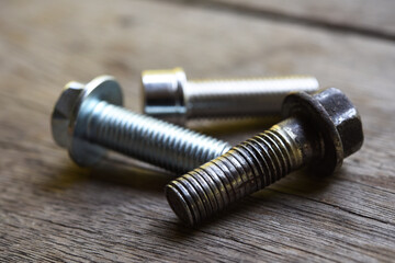 Damaged and deformed threads of bolt which make difficult to using .