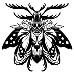 Death Moth Zentangle