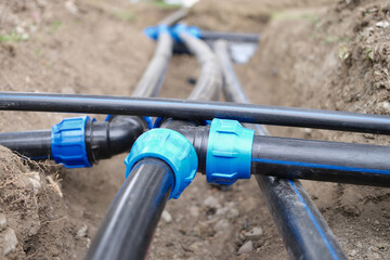 Plumbing water drainage or underground irrigation system