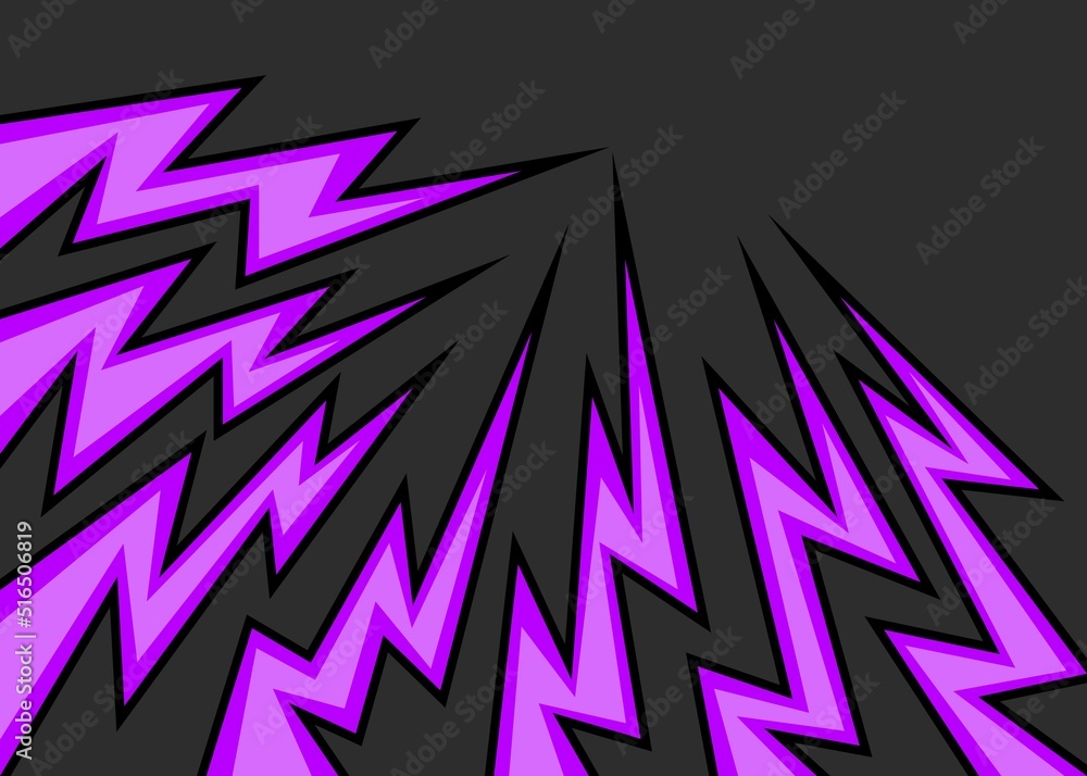 Poster abstract background with purple lightning pattern