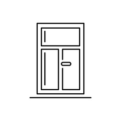 Windows icon, Linear style. Vector Architecture elements.