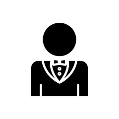 Bridegroom icon. Icon related to wedding. Solid icon style, glyph. Simple design editable