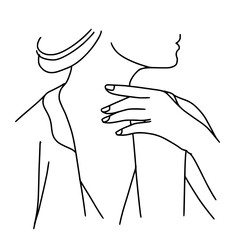 Hand and face