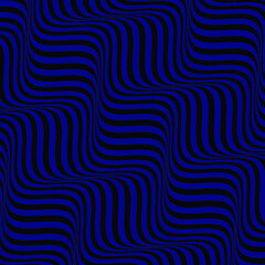 Blue and black line wave abstract background