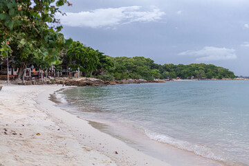 Panoramic view of sandy beach and sea, Koh Samet, Rayong