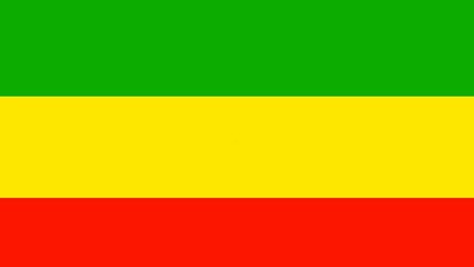 Rasta flag color animated background with the word PEACE flying