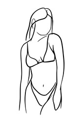 Fototapeta premium Women Bikini