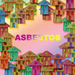 Dangerous asbestos roof - one of the most dangerous materials in the construction industry -...